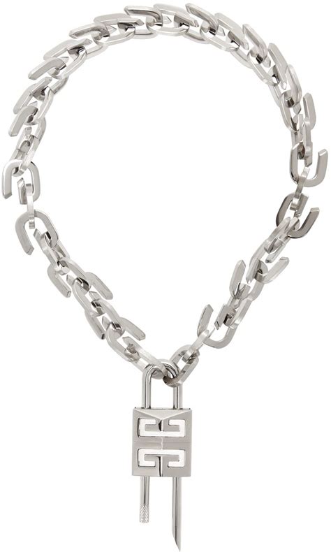 givenchy padlock chain|Necklaces .